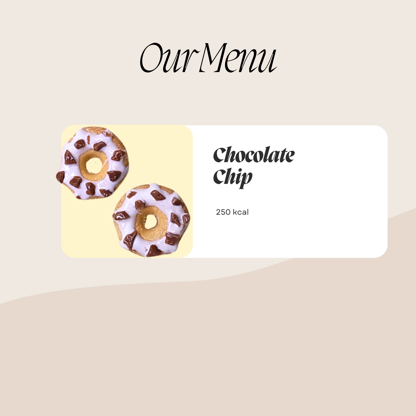 Donut studs - Chocolate Chip