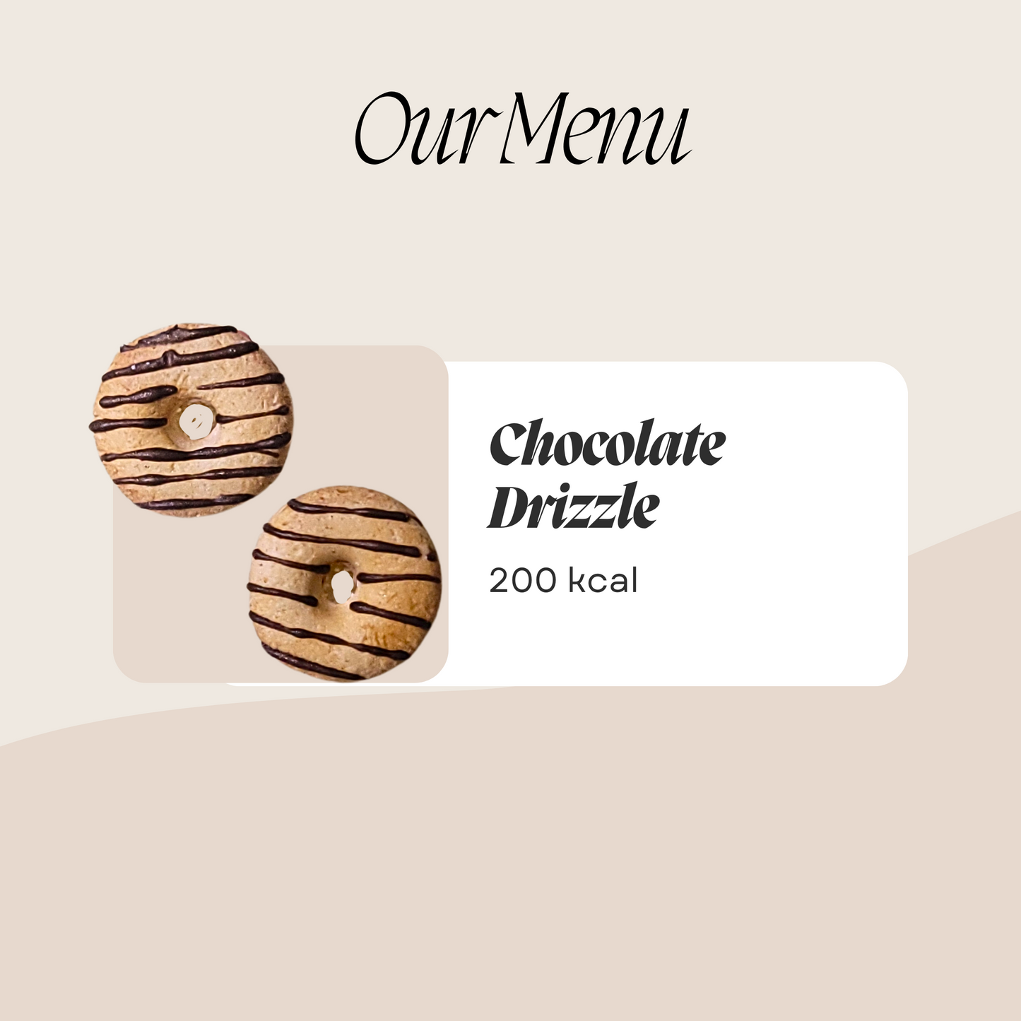 Donut studs - Chocolate Drizzle