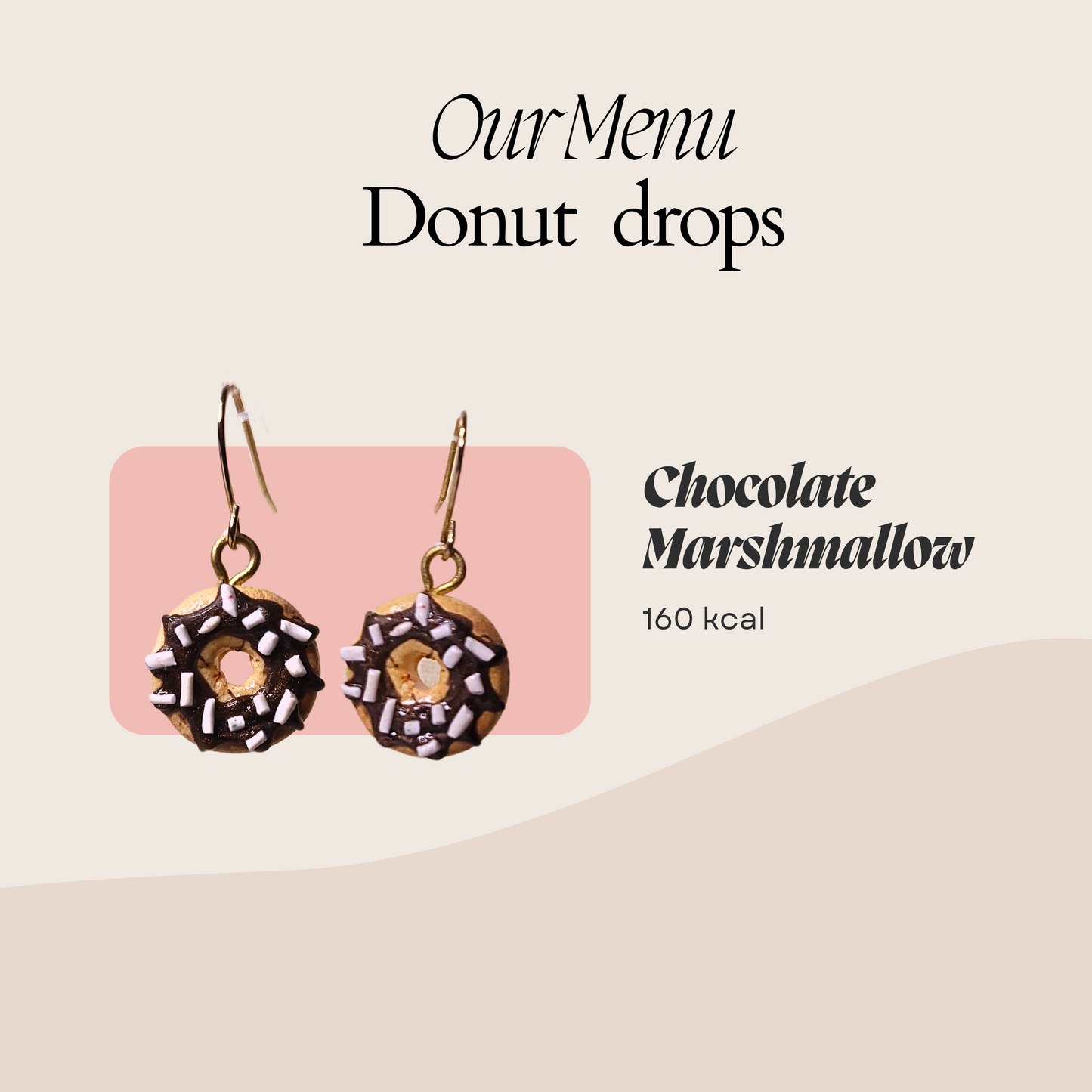 Donut drops - chocolate marshmallow