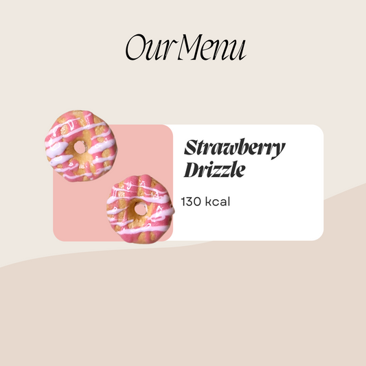 Donut studs - Strawberry drizzle