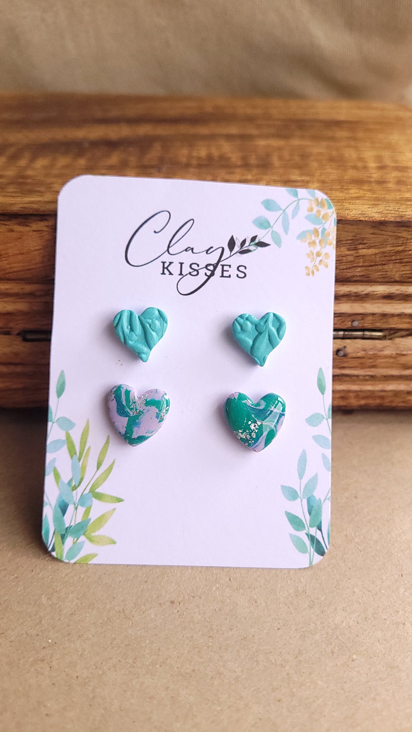 Sending love teal stud pack #1